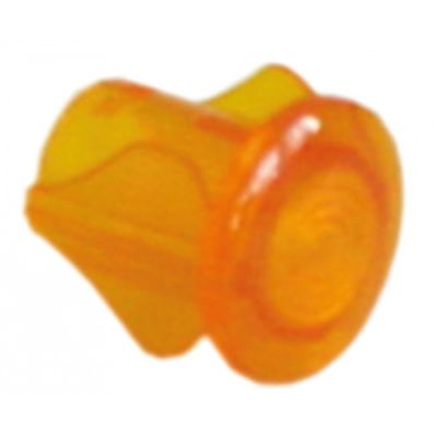 light bulb housing ø10mm yellow Qty 10 pcs round