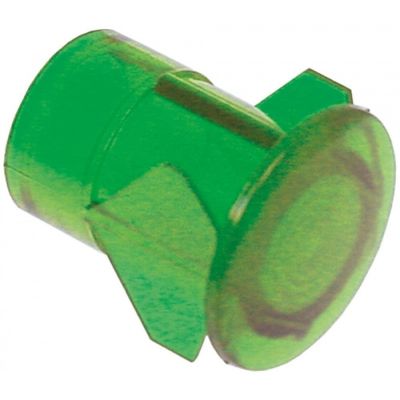 light bulb housing ø13mm green Qty 10 pcs with adapter round
