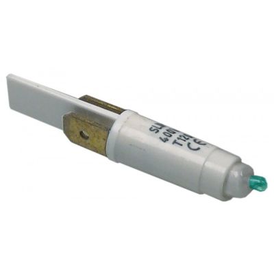 indicator lamp 400V green connection male faston 6,3mm Qty 10 pcs