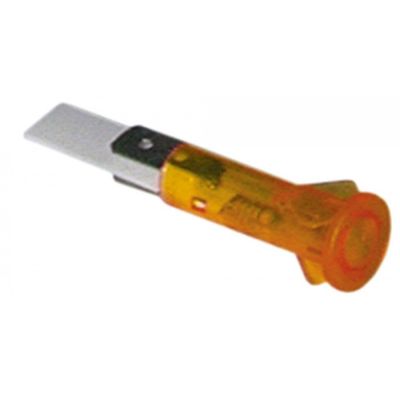 indicator light ø 10mm yellow 400V connection male faston 6,3mm Qty 5 pcs