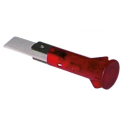 indicator light ø 10mm red 400V connection male faston 6,3mm Qty 5 pcs