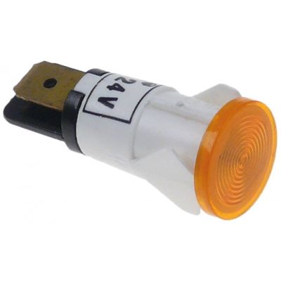 indicator light ø 13mm 24V yellow connection male faston 6,3mm