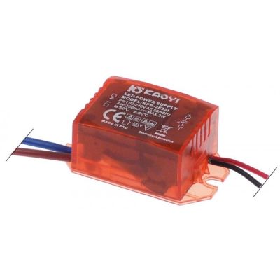 power supply for LEDs 3W primary 100-240V secondary 0,35A 50/60Hz Qty 1 pcs