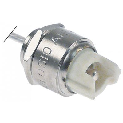 lamp socket socket R7s ø 18 mm H 27 mm connection cable 2000mm mounting thread M14x1