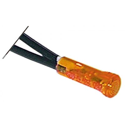 indicator light LED mounting ø 6 mm 5VDC yellow connection cable 200mm 2 mA