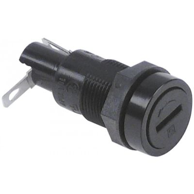 fuse holder suitable fuse ø5x20mm ø 15mm thread M12x0,75 1-pole 10A rated voltage 250V