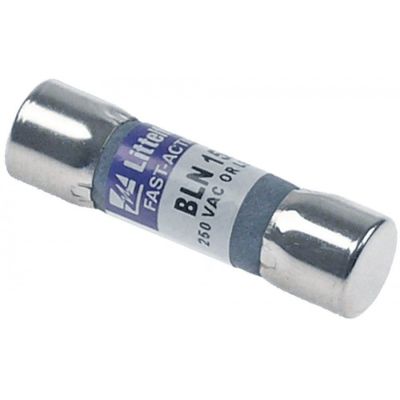 fine fuse size 15A fast-acting rated voltage 250V type BLN Qty 1 pcs