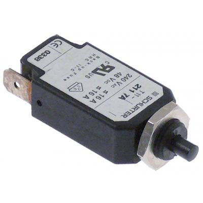overload switch 1 -pole drop-away current 7 A rated AC 240V/DC 48V connection male faston 6.3mm