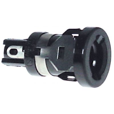 fuse holder suitable fuse ø5x20mm ø 15,2mm 10A rated voltage 250V connection solder connection