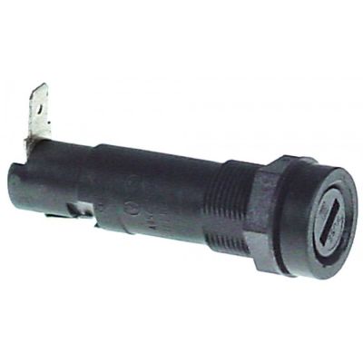 fuse holder suitable fuse ø5x20mm ø 15mm mounting ø 12,5mm 16A rated voltage 250V L 46mm