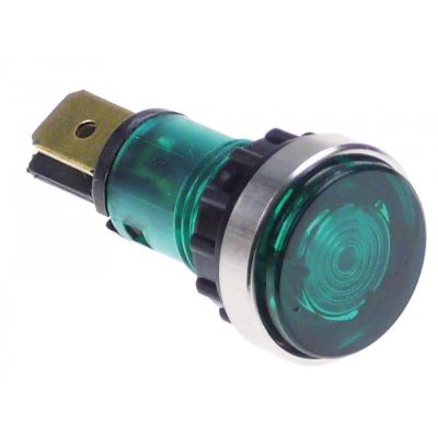 Lampa indicatoare ø 12 mm, 250 V, verde - 359027