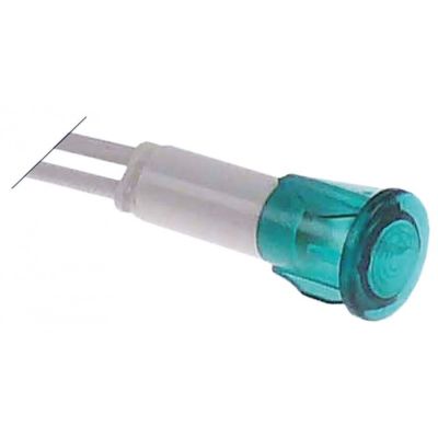 indicator lamp ø 10mm 12V green cable length 200mm - Code 359333