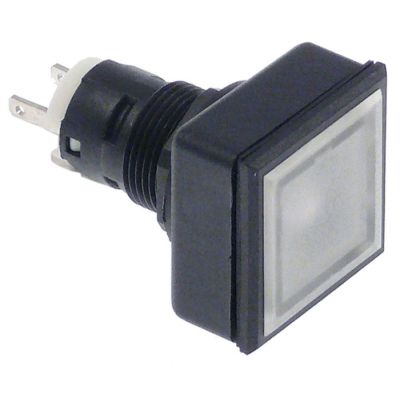 signal lamp 27x27 black / clear 24x24 mm, square socket T5.5K