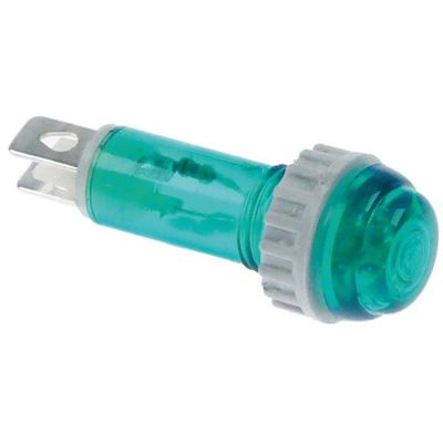 indicator light ø 14 mm green, 24 V, connection male faston 4.8 mm, plastic