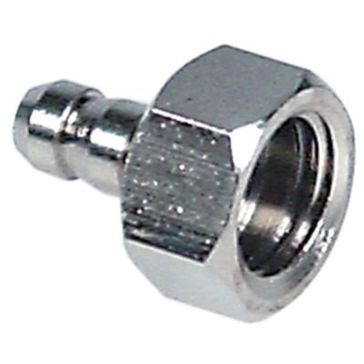 hose connector for doser hose ø 6,3 mm T1: M12x1.5 chrome-plated brass