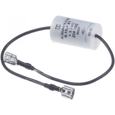 Interference suppression filter, capacity 0,315 µF, 3,3 KOhm, 250 V, type K.0526015-3,3k - 365149