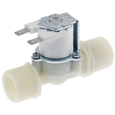 Electrovalva 3/4"-3/4", 230V, racorduri, deschidere DN10, L 88,5 mm - 370009