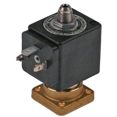 Electrovalvă alamă DN 13mm 3-căi 230VAC PARKER tip de bobină ZB09 membrană Viton serie VE-128 - 370057