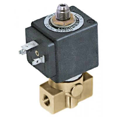 Electrovalva 3 Cai, 230 V, racord 1/8", deschidere nominala 2,5 mm, priza DIN - Cod 370222