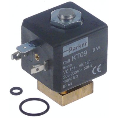 Electrovalva cu 2 cai PARKER, bobina KT09 230 V, flansa 22x22 mm - 370549