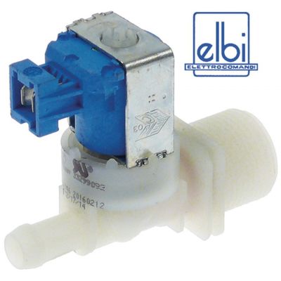 Electrovalva simpla dreapta 230VAC, intrare 3/4", ieșire 11,5 mm, reductor debit 10l/min, 5001146 - 370853