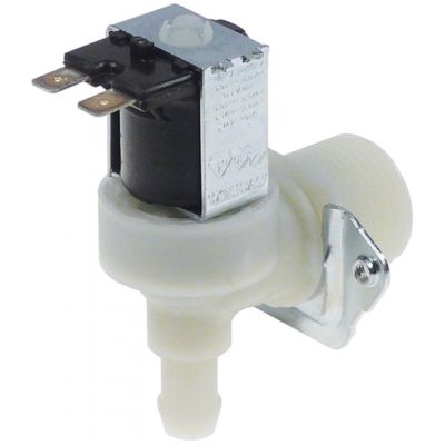 solenoid valve single angled 230V inlet ¾" outlet 11,5mm input 10l/min t.max. 90°C
