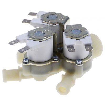 Electrovalva tripla dreapta 24 V, intrare 3/4", iesire 14,5 mm, t.max. 60°C - 374002