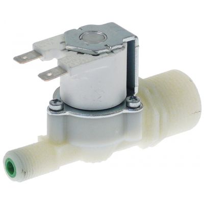 electrovalva simplu drept 230VAC intrare 3/4\" ieșire 13 intrare 10-12l/min T.max. 25°C