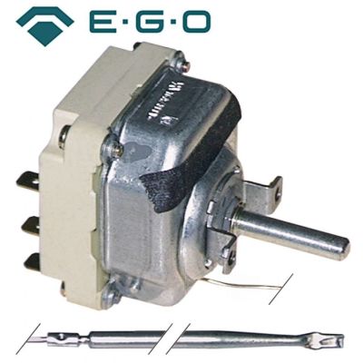 Termostat trifazic 50-470 °C, 3 contacte 16 A, senzor ø 3,9 x 308 mm - 375027