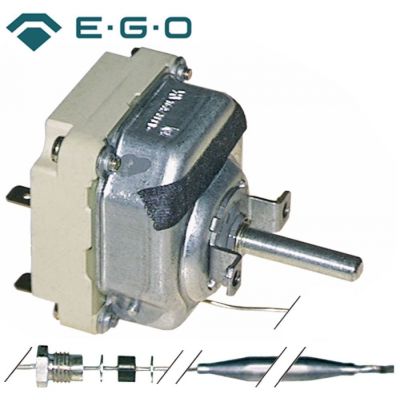 Termostat trifazic 32-110 °C, 3 contacte 16 A, senzor ø 6 x 138 mm, capilar 1480 mm - 375143