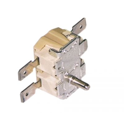 Termostat de contact, 80/105 °C, 2 contacte, 16 A, ax ø 3,5 mm - Cod 375243