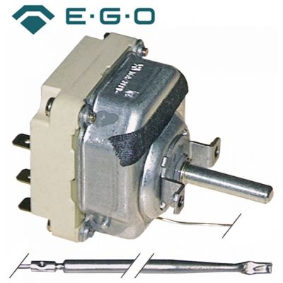 Termostat 55-240 °C, 3 contacte, 16 A, dimensiuni bulb ø 4 x 91 mm, capilar 880 mm - 375272