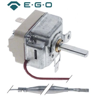Termostat 60-200 °C, 16 A, 250 V, senzor ø 6 x 74 mm, lungime capilar 1500 mm, EGO 55.19034.802 - 375273