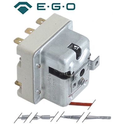 Termostat de siguranta trifazic 230°C, senzor ø 4 x120 mm, EGO 55.32542.848, 5532542848 - 375359, 10054856