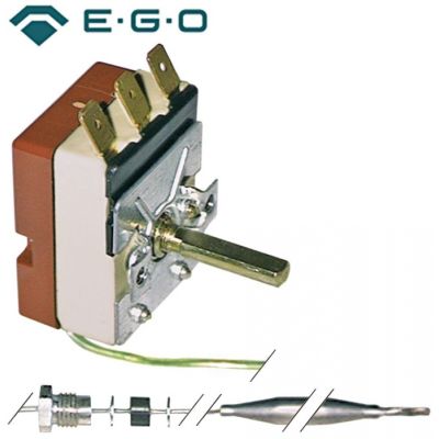 Termostat reglabil 30-90°C, 1 contact, 16 A, presetupa M9x1, bulb ø 6 x 98 mm - 375400