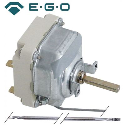 Termostat trifazic 50-320°C, cu 3 contacte 16A, senzor ø 3 x 226 mm, capilar L 1480 mm, EGO 55.34064.030 - 375412