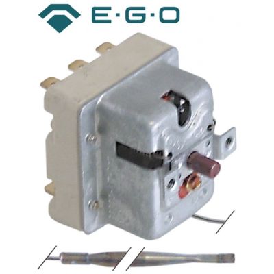 Termostat de siguranta trifazic 340°C, cu 3 contacte 20A, senzor ø 4 x 128 mm, lungime tub capilar 1190 mm - 375418
