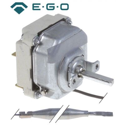 Termostat reglabil 100-300 °C, 3 contacte, 16 A, bulb ø 6 x 75 mm, capilar 1150 mm, EGO 55.34059.806, 5534059806 - 375453