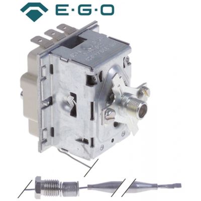Termostat, 220 °C, 1 contact, senzor ø 6 mm, lungime senzor 75 mm, lungime tub capilar 1500 mm - Cod 375467