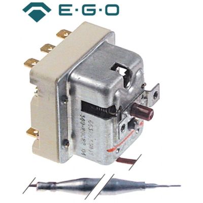 Termostat de siguranta 360°C, cu 3 contacte, 1x20/2x0,5 A, senzor ø 6 x 79 mm - 375563