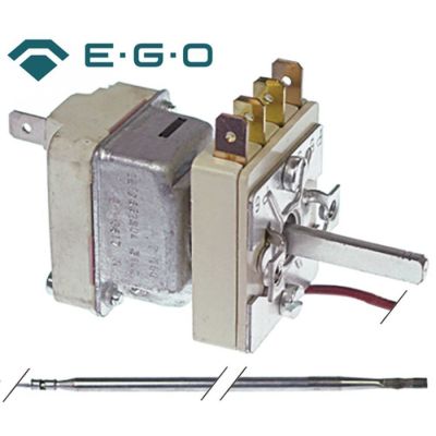 Termostat reglabil cu intrerupator 50-310°C, 1 contact, 16 A, bulb ø 4 x 128 mm, capilar 1500 mm - 375768