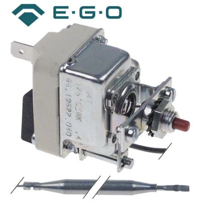 Termostat de siguranta 125°C, contact 16A, senzor ø 6 x 77 mm, capilar 87 cm - 375902