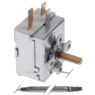 Termostat TR2 0-200°C, contact in comutatie 1CO, 16 A, senzor ø 5 x 98 mm, fir capilar - 375939