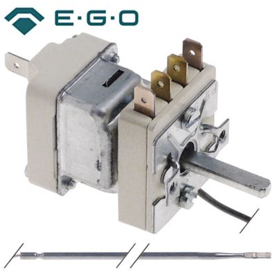 Termostat cu intrerupator 100-350°C, bulb ø 3 x 145 mm, capilar 900 mm, 16 A, 400V, EGO - 375946