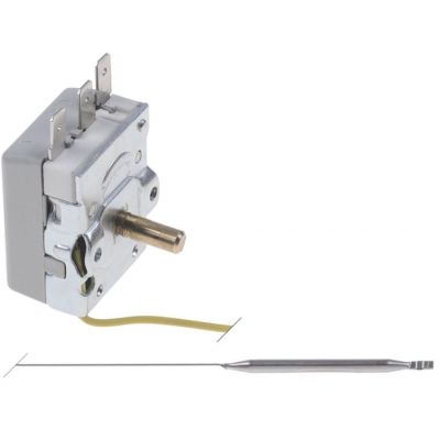 Termostat TECASA 30-120°C, contact in comutatie 1CO, 16A, bulb ø 6x92mm - 375975