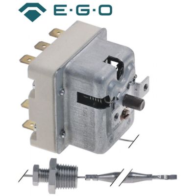 safety thermostat 130°C 3-pole probe ø 6mm probe length 88mm capillary pipe length 880mm