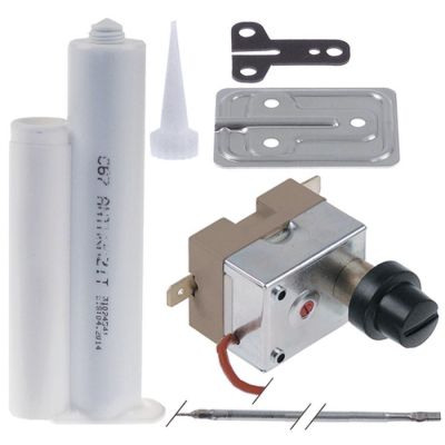 Kit termostat de siguranta 318°C, contact 16A, bulb ø 3 x 137 mm, lungime tub capilar 1260 mm - 376080