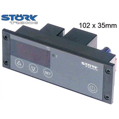 Termostat digital - controler STORK-TRONIK tip ST121-JA1TA.10, temp. -80+400 °C, senzor compatibil PTC/Pt100/Pt1000, L 102.5x35 mm - 378163