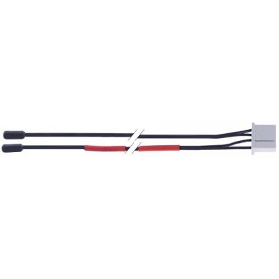 Senzor de temperatura dublu NTC 10 KOhm, bulb ø 6 x 14 mm, cablu 2 m cu mufa - 378248