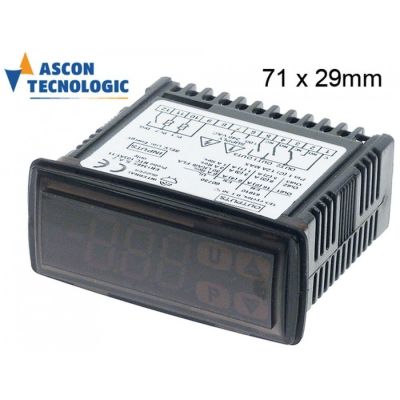 Termostat digital TECNOLOGIC tip Y39SE, montare 71x29 mm, 100-240V AC - 378519